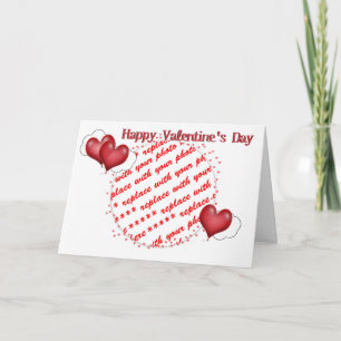 Cartes Pour Fêtes Annuelles Coeurs de ballons Valentine - Bientôt nous serons