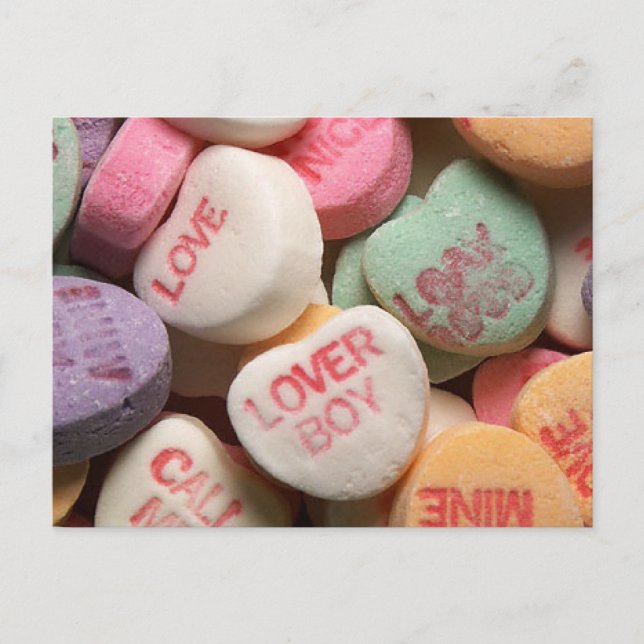 Cartes Pour Fêtes Annuelles Coeurs de conversation Valentine Candy (Devant)