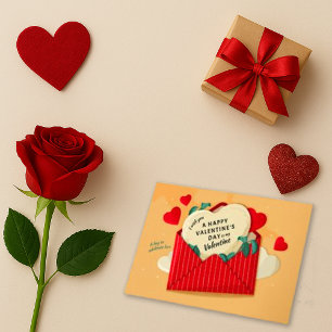 Cartes Pour Fêtes Annuelles Cœurs de la Saint-Valentin et enveloppe