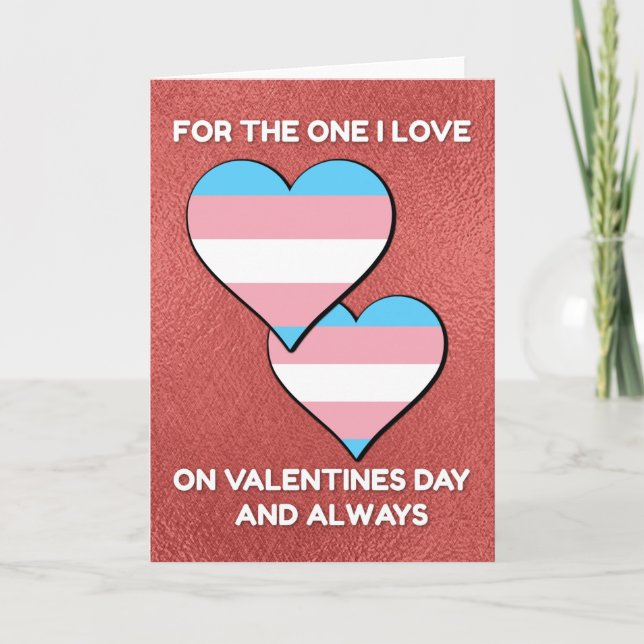 Cartes Pour Fêtes Annuelles Cœurs de la Saint-Valentin Trans (Devant)