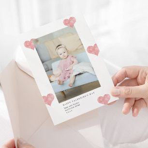 Cartes Pour Fêtes Annuelles Coeurs de peintures roses Photo de la Saint-Valent