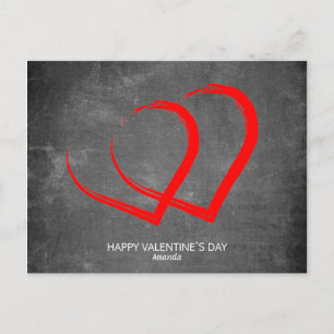 Cartes Pour Fêtes Annuelles Cœurs de tableau noir Saint-Valentin moderne