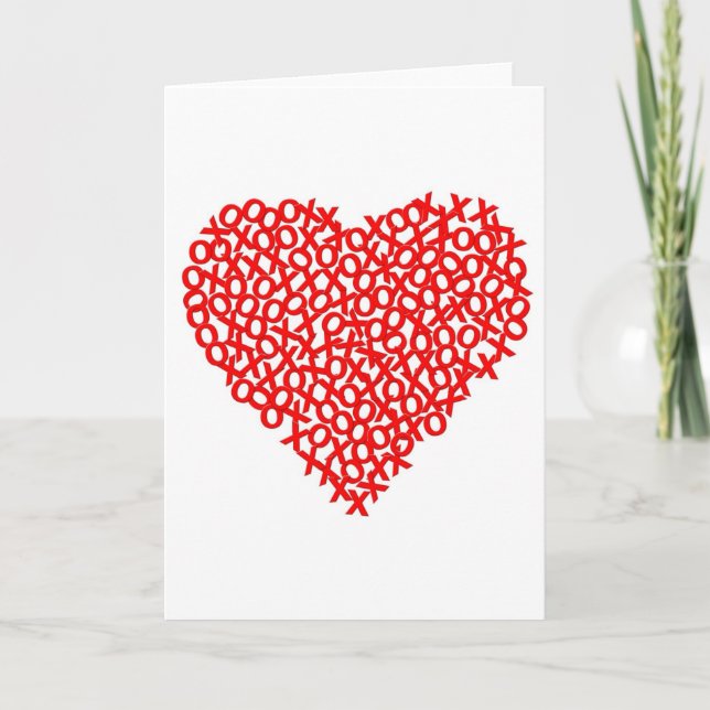 Cartes Pour Fêtes Annuelles coeurs de xo (Devant)