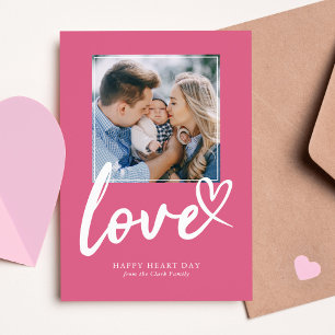 Cartes Pour Fêtes Annuelles Cœurs gribouillés Photo de la Saint-Valentin