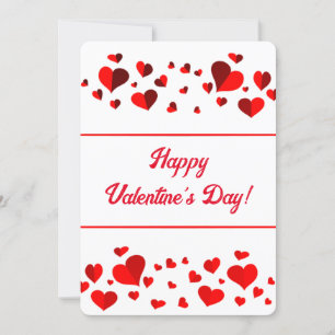 Cartes Pour Fêtes Annuelles Coeurs Heureuses Saintes-Valentin
