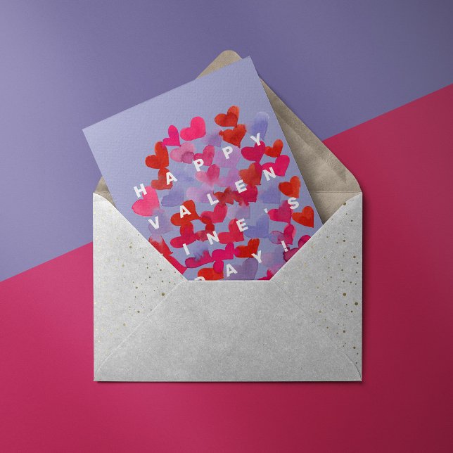 Cartes Pour Fêtes Annuelles Coeurs Heureuses Saintes-Valentin (Créateur téléchargé)