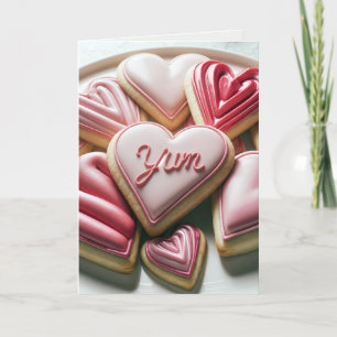 Cartes Pour Fêtes Annuelles Coeurs Heureuses Saintes-Valentin Cookies