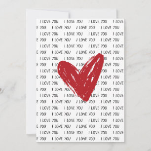 Cartes Pour Fêtes Annuelles Cœurs minuscules sans couture Joyeuse Saint-Valent