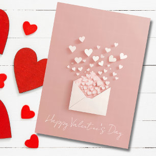 Cartes Pour Fêtes Annuelles Cœurs Papier Valentine
