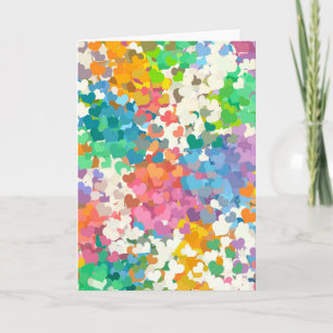 Cartes Pour Fêtes Annuelles Coeurs Pastel Confetti