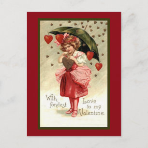 Cartes Pour Fêtes Annuelles Coeurs pluvieux Valentine