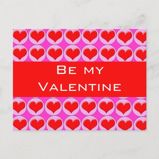 Cartes Pour Fêtes Annuelles Coeurs rouges (Devant)