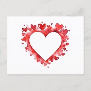 Cartes Pour Fêtes Annuelles Coeurs rouges Formes du coeur Symboles d'amour Icô