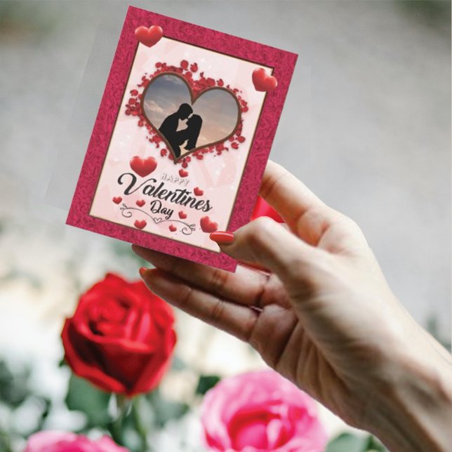 Cartes Pour Fêtes Annuelles Coeurs rouges Heureuses Saintes-Valentin (Créateur téléchargé)