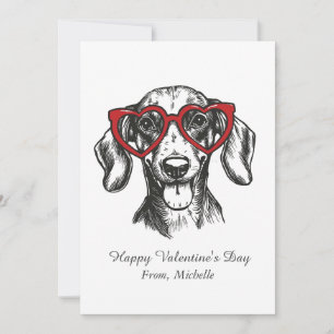 Cartes Pour Fêtes Annuelles Cœurs rouges personnalisés pour la Saint-Valentin