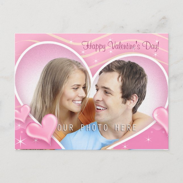 Cartes Pour Fêtes Annuelles Coeurs spéciaux avec votre photo (Devant)