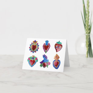 Cartes Pour Fêtes Annuelles Coeurs Valentin mexicains