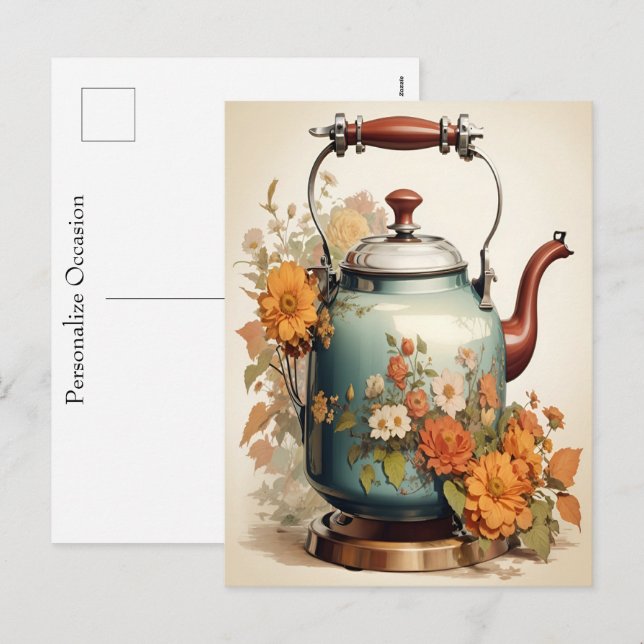 Cartes Pour Fêtes Annuelles Coffee Break Tea Time Getting Together Occasional  (Devant / Derrière)