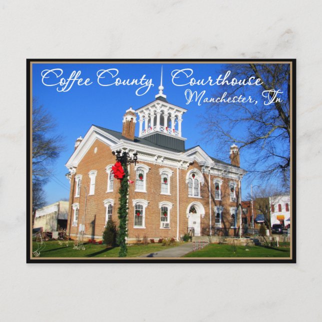 Cartes Pour Fêtes Annuelles Coffee County Courthouse - Manchester, TN (Devant)