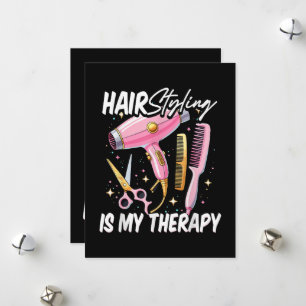 Cartes Pour Fêtes Annuelles Coiffeur Est Ma Thérapie
