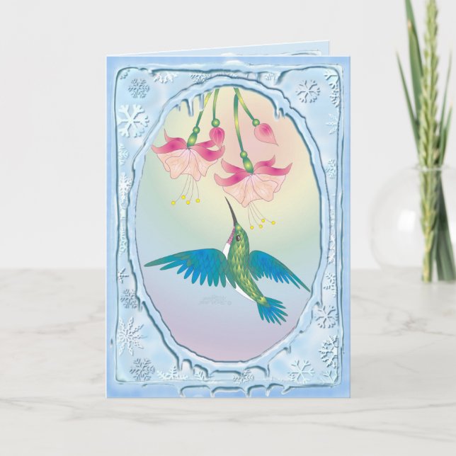 Cartes Pour Fêtes Annuelles COLIBRI par SHARON SHARPE (Devant)