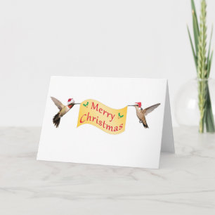 Cartes Pour Fêtes Annuelles Colibris de Joyeux Noël