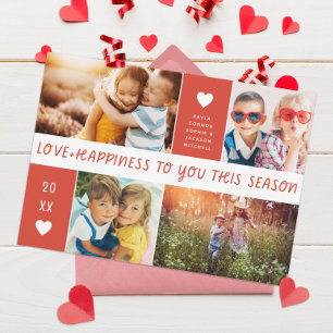 Cartes Pour Fêtes Annuelles Collage Amour et Bonheur Saint Valentin Photo