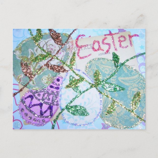 Cartes Pour Fêtes Annuelles Collage de Pâques (Devant)