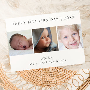 Cartes Pour Fêtes Annuelles Collage de photos classique moderne