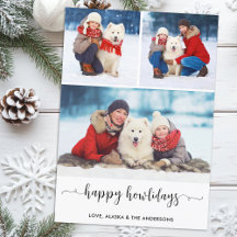 Collage de photos de chien personnalisé Noël Joyeu