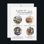 Cartes Pour Fêtes Annuelles Collage de photos de famille Année en images Noël<br><div class="desc">Une année pour se souvenir de Noël Carte de collection de photos de famille que vous pouvez facilement ajouter vos photos d'histoire des événements marquants qui se sont produits pendant l'année. Parfait pour les familles et les amis pour rester sur la bonne voie avec les réalisations de votre vie tout...</div>