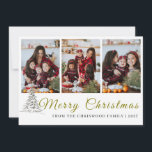 Cartes Pour Fêtes Annuelles Collage de photos de famille en esquissant un pin<br><div class="desc">un message sincère cette saison avec notre carte de vacances familiale inspirée de Chriswood. La belle combinaison d'une typographie de script classique et d'une esquisse d'arbre de style charbon rustique crée une sensation chaleureuse et artisanale que vos amis et votre famille apprécieront.</div>