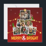 Cartes Pour Fêtes Annuelles Collage de photos de famille Rouge et Jaune Gai et<br><div class="desc">Illuminez la saison avec notre "Carte de vœux de Noël Collage de photos de famille Rouge et Jaune Gai et Lumineux". Éclatante de couleurs vives,  cette carte apporte une touche animée à vos salutations de fête tout en mettant en valeur la chaleur de vos précieux moments en famille.</div>