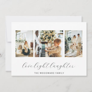 Cartes Pour Fêtes Annuelles Collage de photos de Noël de Famille Moderne