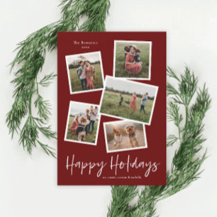 Cartes Pour Fêtes Annuelles Collage de photos moderne Joyeux Noël