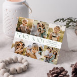 Cartes Pour Fêtes Annuelles Collage de photos pour la paix et la joie modernes<br><div class="desc">Carte de vacances colorée et moderne avec un collage photo de 6 photos de votre famille préférée sur le devant. "Paix et Joie" est affiché en alternance en lettres vert clair et vert foncé. Personnalisez l'avant de la carte en ajoutant un message de bienvenue personnalisé, un nom et une année....</div>