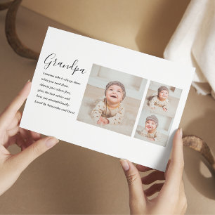 Cartes Pour Fêtes Annuelles Collage moderne Meilleur grand-père Jamais beauté 