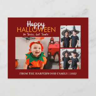 Cartes Pour Fêtes Annuelles Collage Multi Photo Moderne Joyeux Halloween