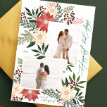 Cartes Pour Fêtes Annuelles Collage photo de Christmas Poinsettia Splendor<br><div class="desc">💌 Partagez l'amour et répandez la joie des vacances avec ma carte de voeux soigneusement conçue. Cette carte est une toile de fond pour vos souhaits de vacances à vos amis, famille et collèges. J'ai décoré les motifs captivants et cela a défini toute ma collection de vacances. J'espère que vous...</div>