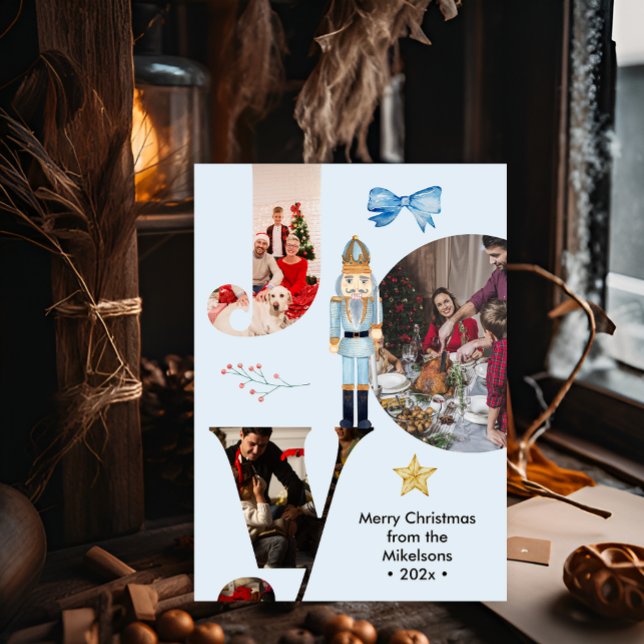 Cartes Pour Fêtes Annuelles Collage photo de famille de la joie moderne (Créateur téléchargé)