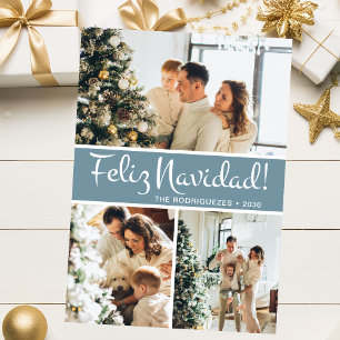 Cartes Pour Fêtes Annuelles Collage photo de Feliz Navidad