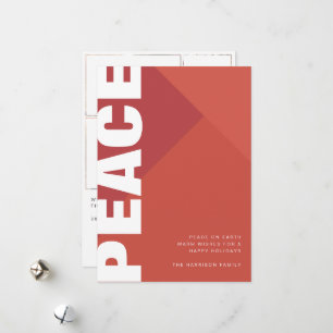 Cartes Pour Fêtes Annuelles Collage photo de la paix moderne