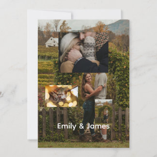 Cartes Pour Fêtes Annuelles Collage photo de Noël pour couples personnalisés