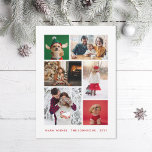 Cartes Pour Fêtes Annuelles Collage photo d'hiver<br><div class="desc">Personnalisez pour presque toutes les occasions avec une mise en page de 6 photos et un texte modifiable.</div>