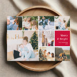 Cartes Pour Fêtes Annuelles Collage Photo Famille Joyeux Et Lumineux Noël<br><div class="desc">**Présentation de Notre Carte de Noël de Famille Merry & Bright : Une célébration de l'Amour et de la Joie** Cette saison des Fêtes, partagez la chaleur de l'amour de votre famille et la joie de vos moments les plus chéris avec notre Carte de Noël de Famille Merry & Bright....</div>