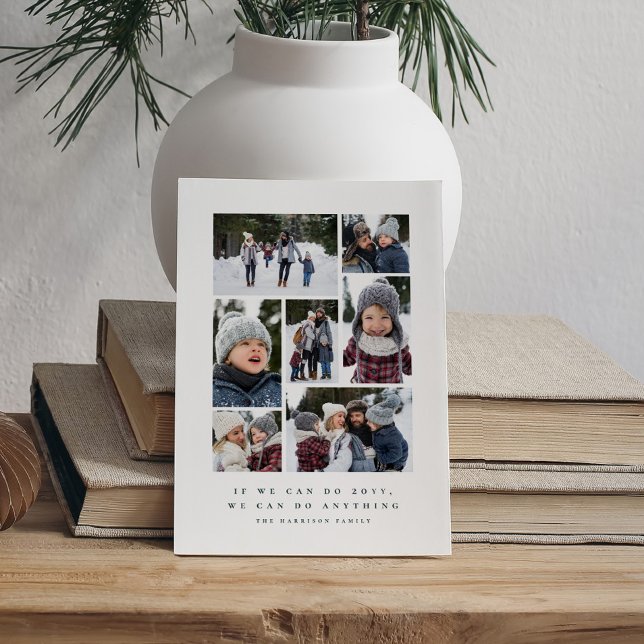 Cartes Pour Fêtes Annuelles Collage photo inspiré 2021 (Créateur téléchargé)