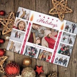 Cartes Pour Fêtes Annuelles Collage photo Merry Bright