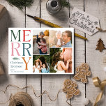 Cartes Pour Fêtes Annuelles Collage photo moderne Famille Noël<br><div class="desc">Notre collection de photos moderne Carte de voeux de Noël de Noël de famille est la façon parfaite de partager la joie et la chaleur de la saison avec vos proches! Cette carte vibrante et festive est conçue pour capturer l'essence de la convivialité et de la célébration, ce qui en...</div>