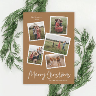 Cartes Pour Fêtes Annuelles Collage photo moderne Joyeux Noël