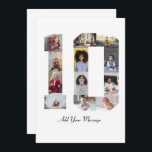 Cartes Pour Fêtes Annuelles Collage photo numéro 10<br><div class="desc">Ce produit personnalisable est conçu pour que les photos soient disposées de manière à former la forme d'un nombre. Il est souvent utilisé pour les célébrations de jalons comme les anniversaires, les anniversaires de mariage ou les réalisations, permettant aux utilisateurs de mettre en valeur des images mémorables dans un seul...</div>
